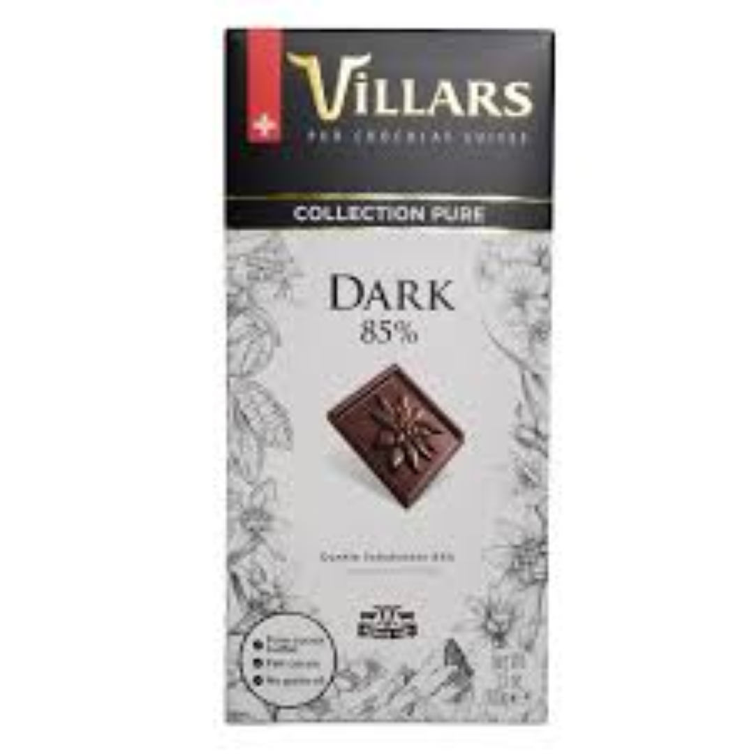 VILLARS PURE CHOCOLATE DARK 85% 100G